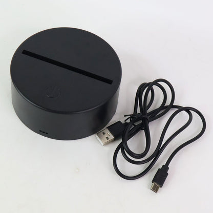 3D Illusion Multicolor Changing LED Night Lamp with Cat Design